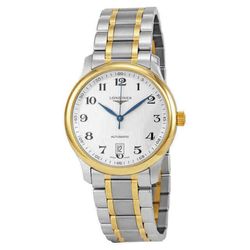 Đồng Hồ Nam Longines Master Collection White Dial Steel And 18KT Yellow Gold Watch Màu Vàng Trắng