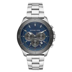 Đồng Hồ Nam Michael Kors Theroux Quartz Mens Watch MK8662 45mm Màu Bạc Xanh
