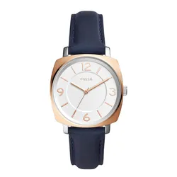 Đồng Hồ Nữ Fossil Blakely Three-Hand Leather Watch BQ3302 Màu Xanh Navy