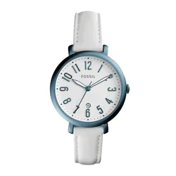 Đồng Hồ Nữ Fossil Jacqueline White Leather Watch ES4203 Màu Trắng