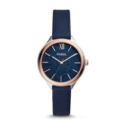 Đồng Hồ Nữ Fossil Leather Watch BQ3309 Màu Xanh Navy