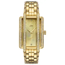 Đồng Hồ Nữ JBW Mink Diamond 18K Gold Plated Bracelet & Case Quartz Watch J6358B Màu Vàng