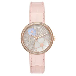Đồng Hồ Nữ Michael Kors Courtney Rose Gold Watch MK2718 36mm Màu Vàng Trắng