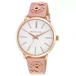 Đồng Hồ Nữ Michael Kors Portia Floral Aplique Watch MK2738 37mm Màu Trắng Phối Vàng Hồng