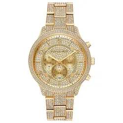 Đồng Hồ Unisex Michael Kors Runway Chronograph Watch MK6634 43mm Màu Vàng