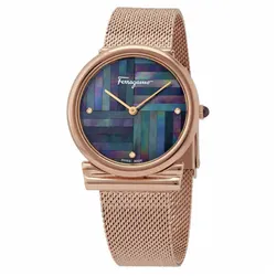 Đồng Hồ Nữ Salvatore Ferragamo Gancinigold IP 5n Case Gold SFIY00819 Phối Mau
