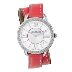 Đồng Hồ Nữ Swarovski Aila Day Double Tour Stainless Steel 5095942 Màu Đỏ