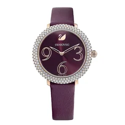 Đồng Hồ Nữ Swarovski Crystal Frost 5484064 Màu Đỏ Tía
