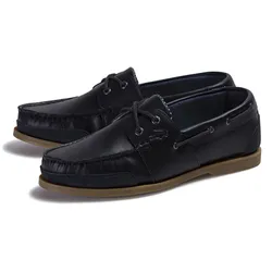 Giày Lười Nam Lacoste Nautic Soft Leather Bootschoenen Màu Đen Size 44