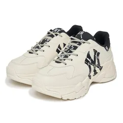 Giày Thể Thao MLB Big Ball Chunky Diamond Monogram New York Yankees 3ASHCDM2N-50BKS Màu Trắng Size 235