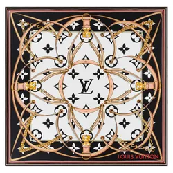 Khăn Nữ Louis Vuitton LV Ultimate Monogram Square 90 M76649 Phối Màu