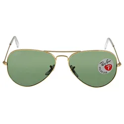 Kính Mát Rayban Aviator Green Polarized Sunglasses RB3025 001/58 58-14 Màu Vàng Xanh