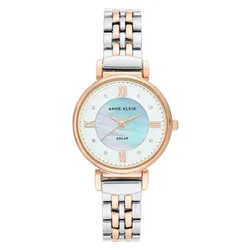 Set Đồng Hồ Nữ Anne Klein Quartz Crystal Solar Powered Ladies Watch AK/3631MPRT Phối Màu