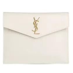 Túi Cầm Tay Nữ Yves Saint Laurent YSL Uptown Baby 565733 1GF0J 9207 Pouch Clutch Bag Màu Trắng