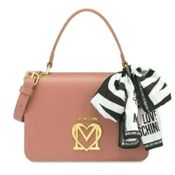 Túi Đeo Chéo Love Moschino Bag JC4209 Flap Shoulder Bag With Foulard And Shoulder Strap Màu Nâu