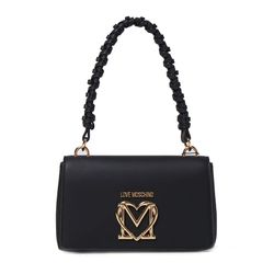 Túi Đeo Vai Love Moschino Bag In Smooth Synthetic Leather Màu Đen