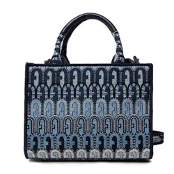 Túi Tote Furla Opportunity Mini Tote WB00352 Màu Xanh Navy Size 22