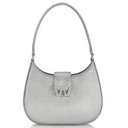 Túi Xách Tay Alexander Wang Small W Legacy Crystal Hobo Bag Màu Bạc