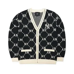 Áo Cardigan Trẻ Em MLB Monogram New York Yankees 7AKCM0124-50BKS Màu Đen