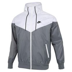 Áo Khoác Nike Sportswear Windrunner Sports Training Hooded Woven Jacket Gray White DA0002-084 Màu Xám Trắng Size S