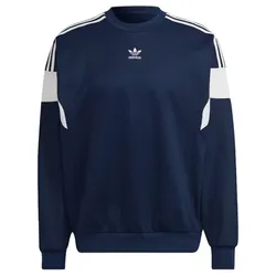 Áo Nỉ Nam Adicolor Classics Cut Line Crew Sweatshirt HN6116 Màu Xanh Navy Size M