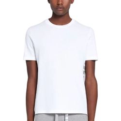 Áo Phông Thom Browne White Classic Pique Rib Side Insert 4-Bar T-shirt Màu Trắng Size 2