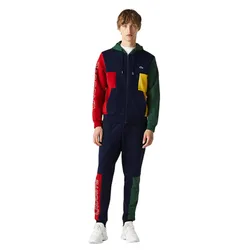 Bộ Quần Áo Nỉ Lacoste Sweatshirt Men's Regular Fit Hooded Color Block Navy Phối Màu Size M