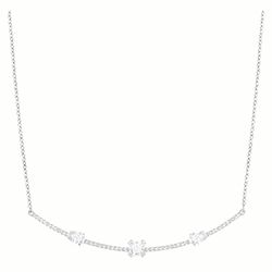 Dây Chuyền Swarovski Gray Three Layered Crystal Necklace 5272360 Màu Bạc
