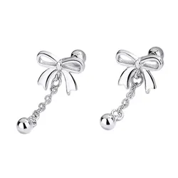 Khuyên Tai LiLi Jewelry Hình Chiếc Nơ Lili_392784 Màu Bạc