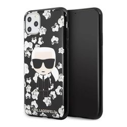 Ốp Điện Thoại Karl Lagerfeld iPhone 11 Pro Max Flower KLHCN65FLFBBK Ông Già Màu Đen