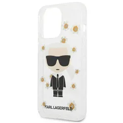 Ốp Điện Thoại Karl Lagerfeld iPhone 13 Pro Max KLHCP13XHFLT Màu Trắng