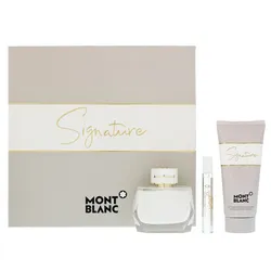 Set Nước Hoa + Dưỡng Thể Montblanc Signature Gift Set 3 Món  