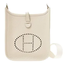 Túi Đeo Chéo Hermès Mini Evelyne Beton Clemence Phw Màu Trắng N-QL