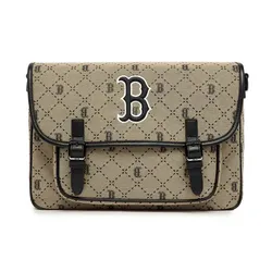Túi Đi Học Trẻ Em MLB Diamond Monogram Jacquard Boston Red Sox 7ACRMD13N-43BGD Màu Nâu