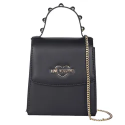 Túi Xách Love Moschino Bag Women Black Màu Be Hồng