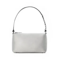 Túi Xách Tay Alexander Wang  Heiress Medium Pouch In Satin Màu Ghi