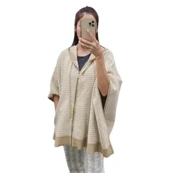 Áo Len Choàng Michael Kors MK Bone JF160924GM Màu Trắng Ngà Voi Size M