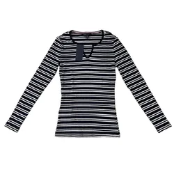 Áo Len Nữ Tommy Hilfiger Màu Đen Trắng Size L