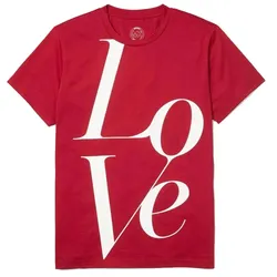 Áo Phông Michael Kors MK Watch Hunger Stop Love T-Shirt In White Màu Đỏ Size M