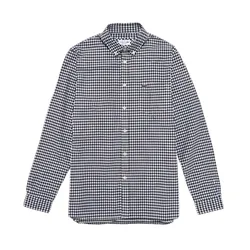 Áo Sơ Mi Lacoste Men's Regular Fit Cotton Shirt CH5810-51-AU8 Kẻ Caro Đen Trắng Size M