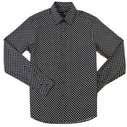 Áo Sơ Mi Nam MK Michael Kors Slim Fit 11 KF140051PR Màu Đen Size S