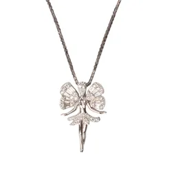 Dây Chuyền Sherlyn Diamond MS024806(GIV) Vàng Trắng 18k Đính Kim Cương Màu Trắng
