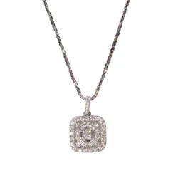 Dây Chuyền Sherlyn Diamond MS86048(GIV) Vàng Trắng 18k Đính Kim Cương Màu Trắng