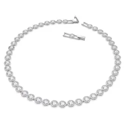 Dây Chuyền Swarovski Angelic Necklace Round Cut, White, Rhodium Plated 5117703 Màu Trắng