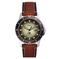 Đồng Hồ Nam Fossil Blue FS5961 Dây Da Màu Nâu
