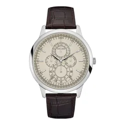 Đồng Hồ Nam Guess Brown/Beige Multi Function Analog Watch W0920G2 Màu Nâu