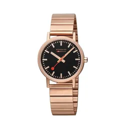 Đồng Hồ Nam Mondaine Classic Rose Golden Watch A660.30314.16SBR - 36mm Màu Vàng Hồng