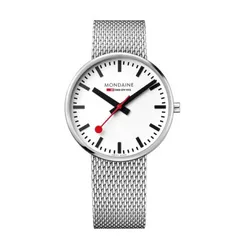 Đồng Hồ Nam Mondaine Giant Stainless Steel Watch MSX.4211B.SM - 42mm Màu Xám