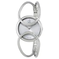 Đồng Hồ Nữ Calvin Klein Inclined Silver Dial Bangle Ladies K4C2M116 Màu Bạc