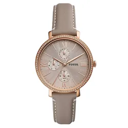 Đồng Hồ Nữ Fossil Jacqueline ES5097 Dây Da Màu Xám